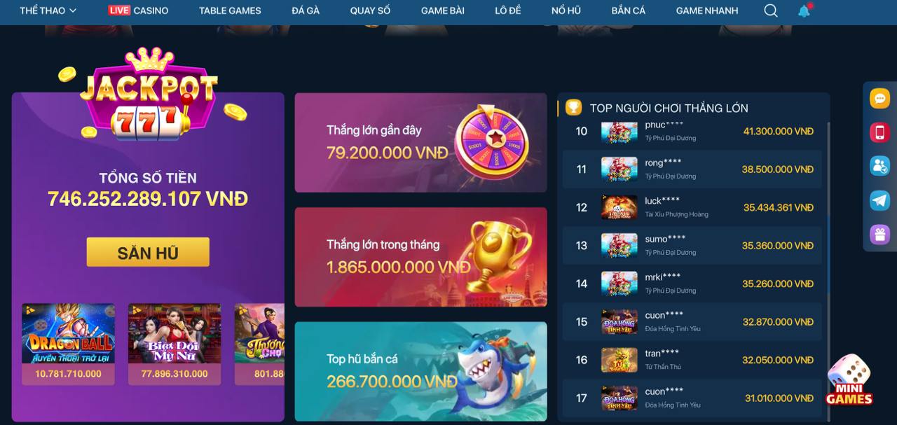 Ảnh chụp màn hình ứng dụng S666 - trò chơi jackpot